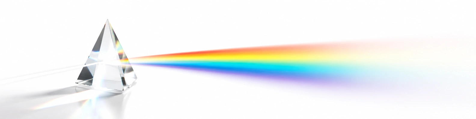 Prism Rainbow Leak abstract LinkedIn banner for a professional profile