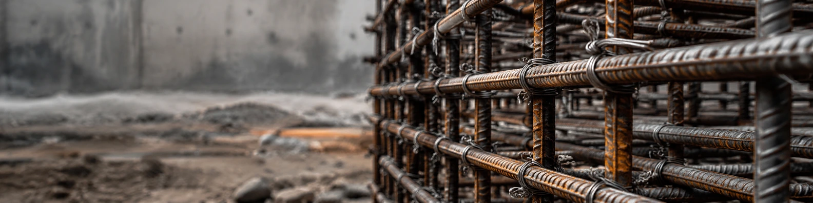 Rebar Tie Lattice business LinkedIn banner for real estate architecture and construction professionals