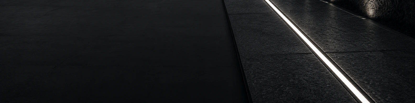 Recessed Ground LED Channel urban city LinkedIn banner for a professional profile