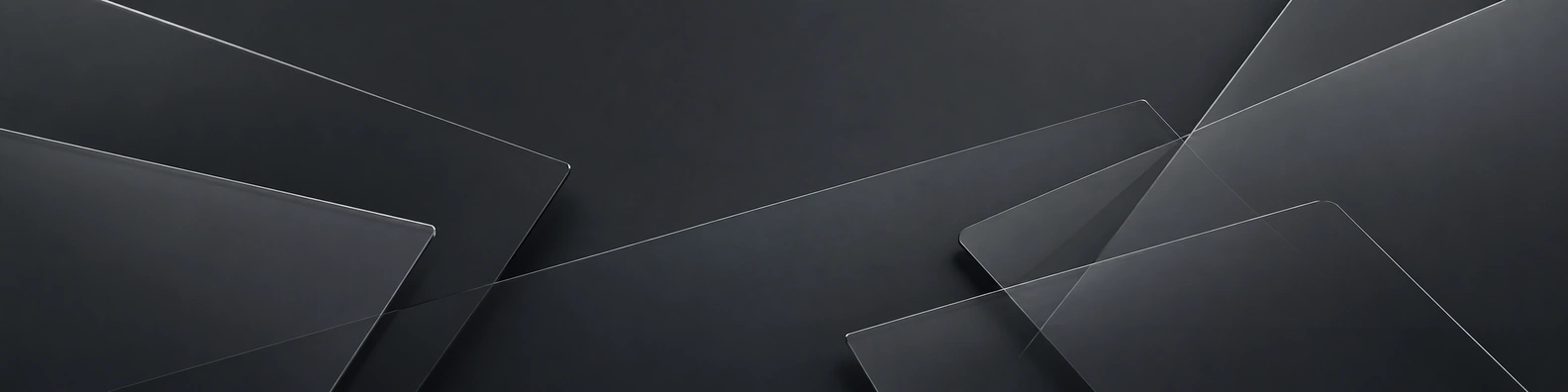 Smoked Glass Overlay abstract LinkedIn banner for a professional profile