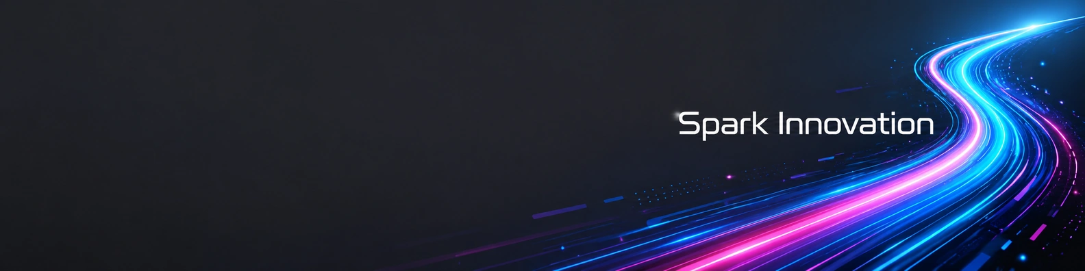 Spark Innovation quote LinkedIn banner for a professional profile