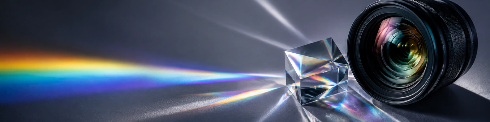 Spectral Refraction creative LinkedIn banner for a professional profile