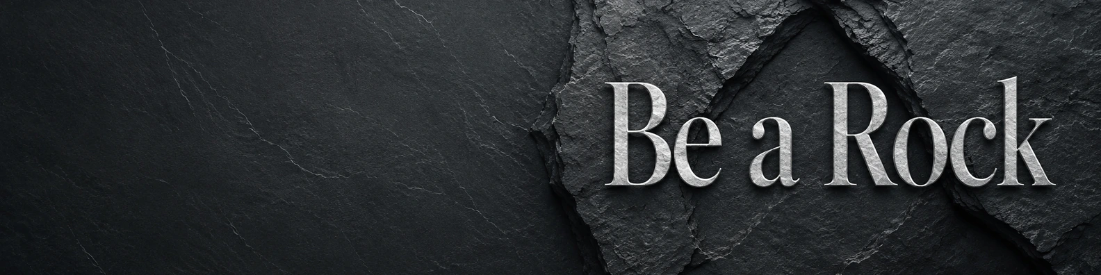 The Anchor Be a Rock quote LinkedIn banner for a professional profile