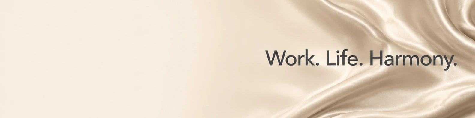 The Balanced Work Life Harmony quote LinkedIn banner for a professional profile