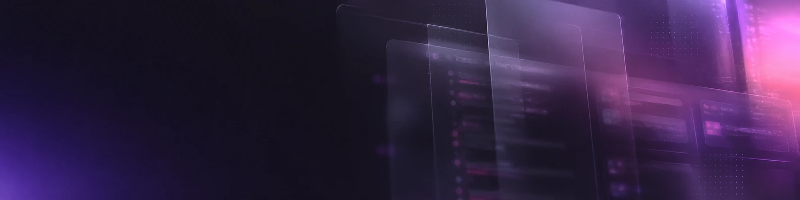 Vercel Blur code and data LinkedIn banner for a professional technical profile
