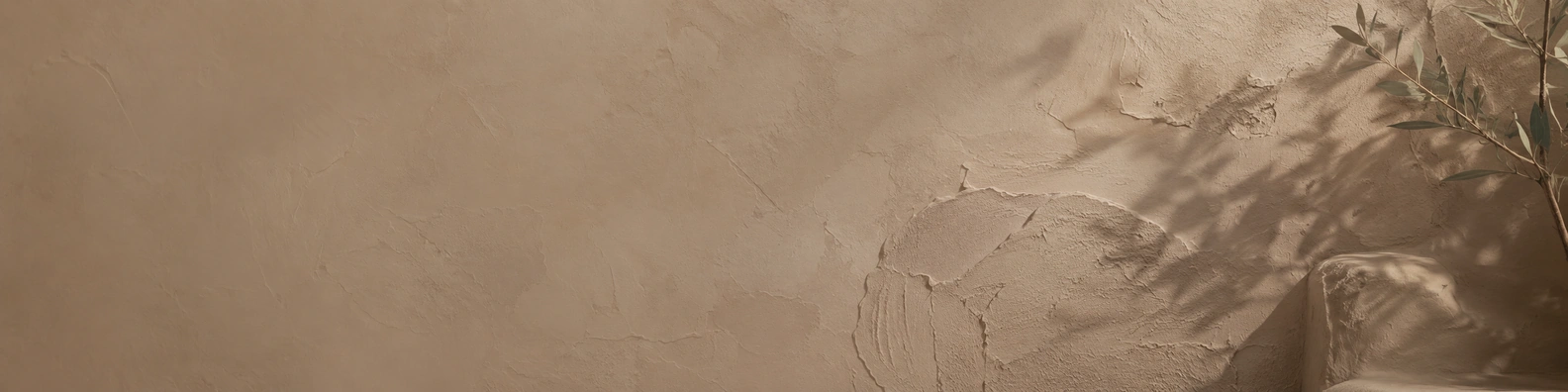 Warm Taupe Adobe Finish nature-inspired LinkedIn banner for a professional profile