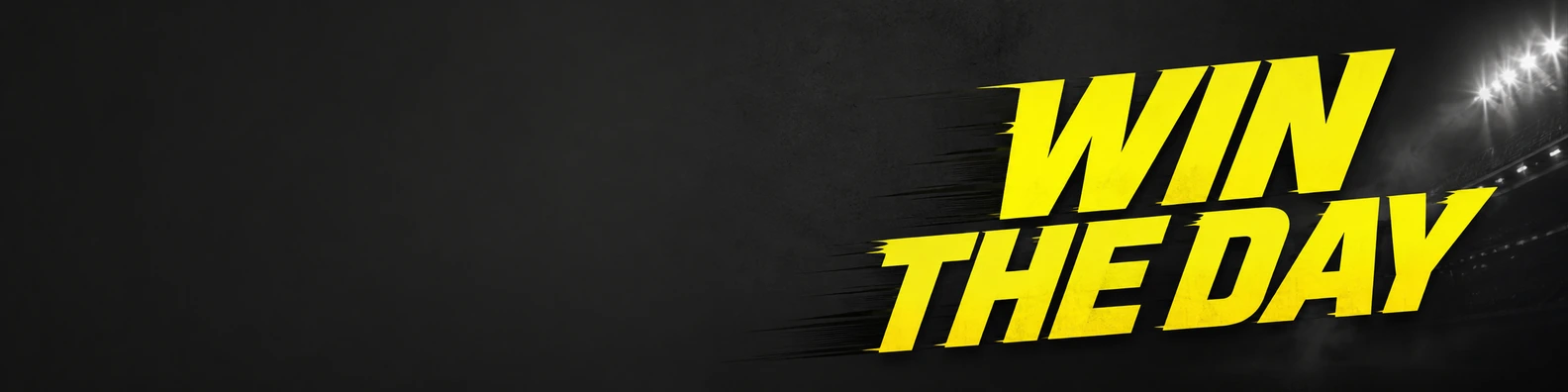 Win the Day quote LinkedIn banner for a professional profile