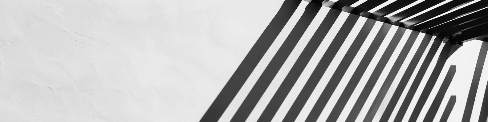 Zebra Slat Shadows business LinkedIn banner for real estate architecture and construction professionals